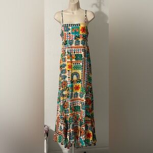 Paper Heart Anthropologie Aztec Sunrise Dress Size Medium